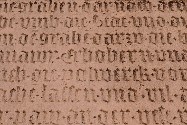 fons, tipus de lletra, alemany antic, l'escriptura Alemanya antiga, gravat, pedra, esculpida