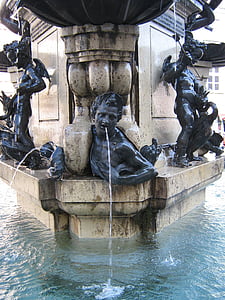 фонтан, води, води Ігри, потік, фонтан міста, свердловиною води, скульптура