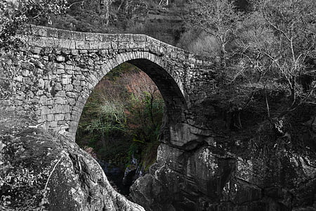 bridges, mountains, rio, nature, bridge - Man Made Structure, river, history