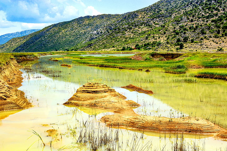 étang, paysage, Forest, Turquie, Lac