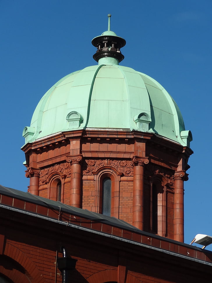 Middlesbrough, mái vòm, bảo tàng, đồng, màu xanh lá cây, xây dựng
