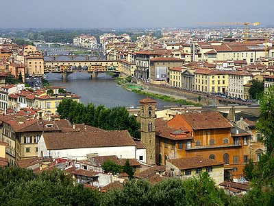 Florenţa, Ponte vecchia, Toscana, poduri, Arno