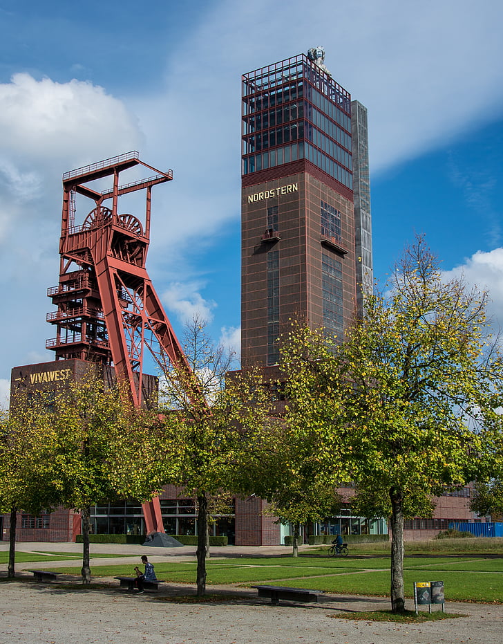 Gelsenkirchen, Bill, Ruhr-området, Nordstern, minedrift, Industrial park, Buga