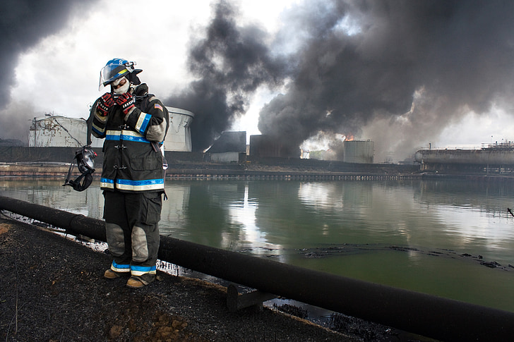 นักผจญเพลิง, พนักงานดับเพลิง, ไฟไหม้, ไฟลุกโชน, เปลวไฟ, ร้อน, อันตราย