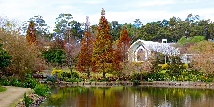 zahrady, Hunter region, Nový Jižní wales, Austrálie, Hunter valley gardens, přitažlivost, cestovní ruch