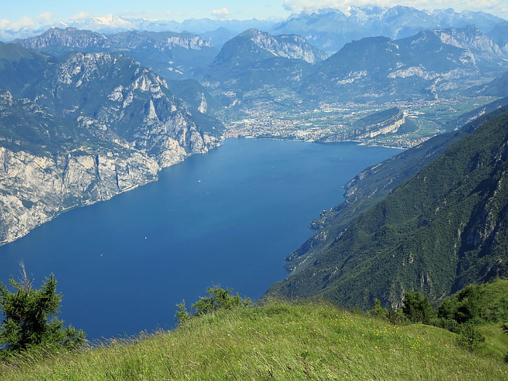 Garda, Jezioro, Riva, góry, Natura, krajobraz, Latem