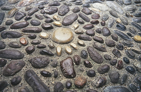 seixos, remendo, beco, idade média, pedras, Biot, França