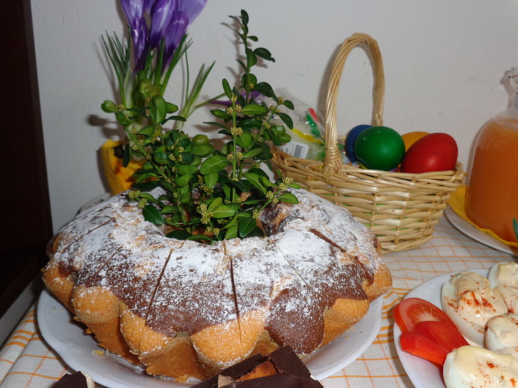 Великдень Баба, Великдень, свята, їжі, хліб, продукти харчування, випічка