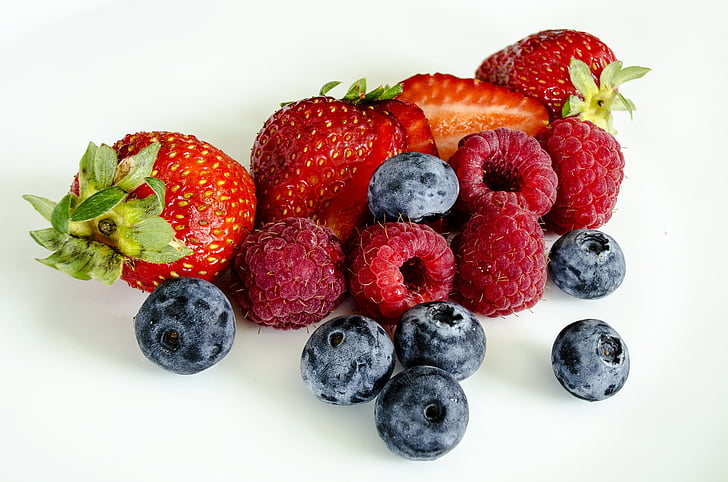 bayas, Berry, fresas, fruta, rojo, delicioso, tratar