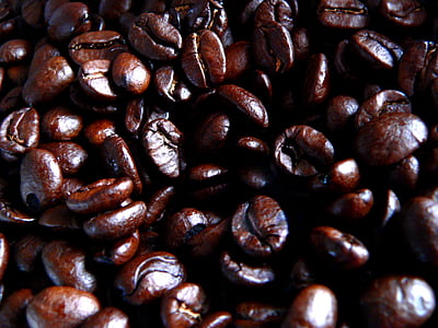 kaffe, bönor, rostad, dryck, brun, espresso, koffein