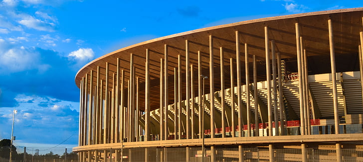 kansallinen stadion, Jalkapallo, Brasilia, arkkitehtuuri, Sport arena, rakennettu rakenne