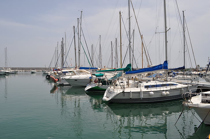 marina, port, yachts, anchorage, romantic, boats, summer