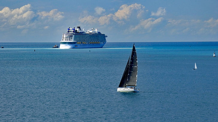 seilbåt, cruiseskip, reise, hav, Bermuda, cruising, Yacht