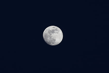 månen, fullmåne, Fjern himmelen, måneskinn, astronomi, natt, månen overflaten