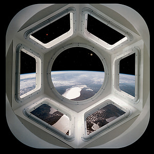 Международная космическая станция, Космическая станция, купол, вид, пространство, Перспектива, научная фантастика