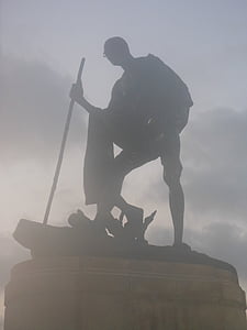 Ấn Độ, Mahatma, Gandhi, Landmark, Chennai, bức tượng, Đài tưởng niệm