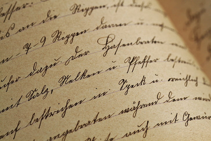 Антиквариат, шрифт, рукописный ввод, от руки, письма, Старый, страница
