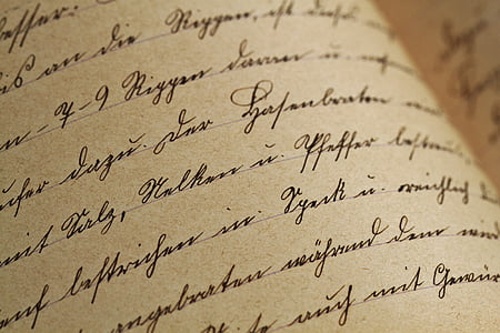 Antique, písmo, písanie rukou, písané rukou, listy, staré, stránky