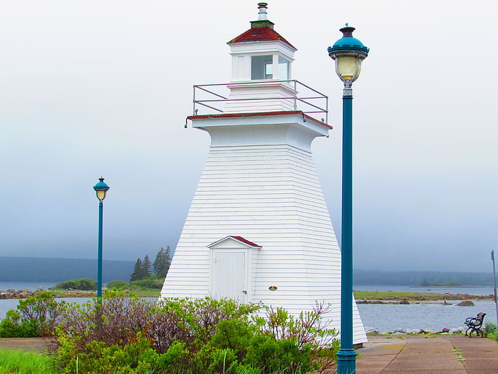 Port medway, Lighthouse, Park, Canada, Nova scotia, havet, kystnære