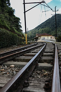 tren, retro, vell, transport, ferrocarril, Locomotora, viatges