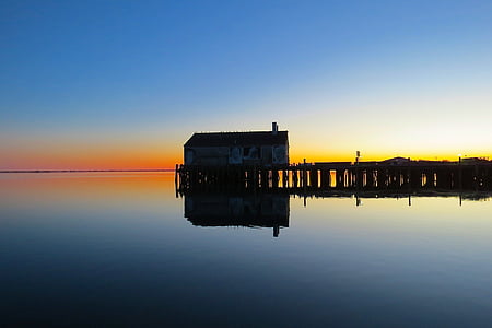 Provincetown, Cape cod, Wharf, naplemente, Massachusetts, táj, természet