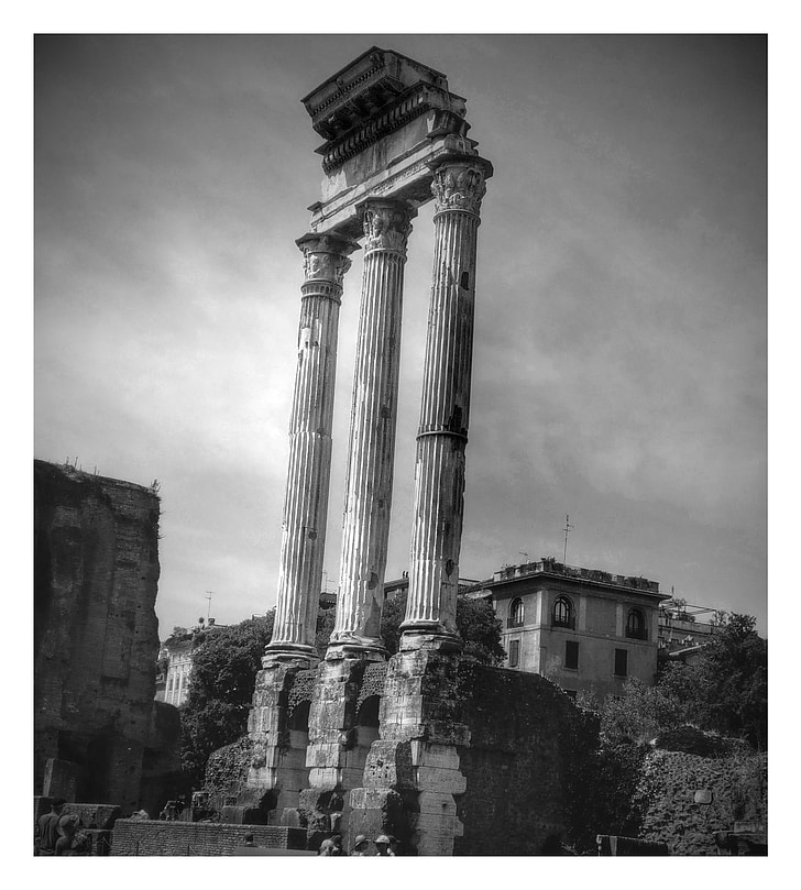 Forum, Roma, romersk forum, Italia, tempelet