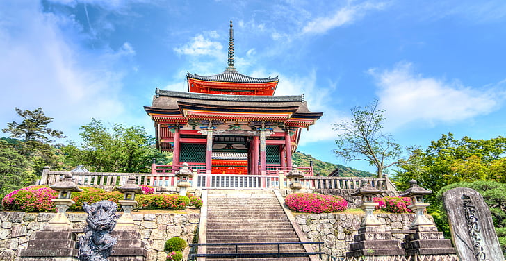 sensō-Джи, Киото, Япония, храма, Японски, забележителност, пътуване