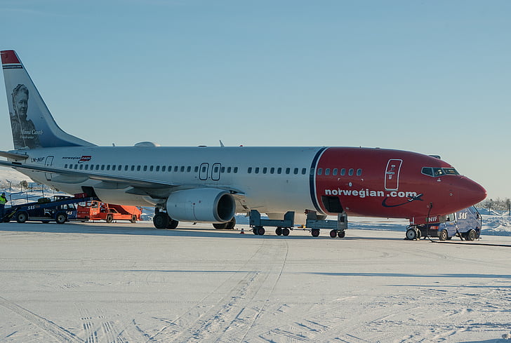 Norveška, letališče, Kirkenes, letala, polarnega kroga