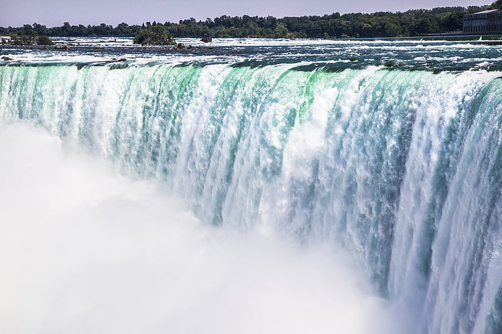 Niagara, faller, foss, Canada, amerikanske, landemerke, natur
