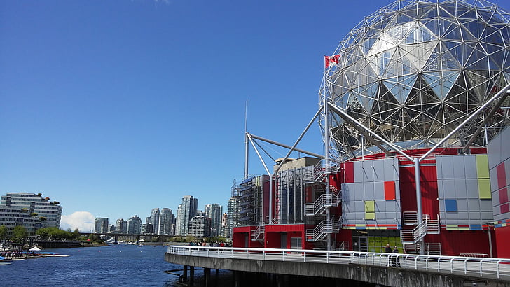 vancouver, canada, foreign countries, science world, sunny
