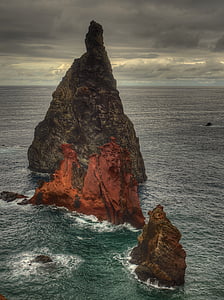 Ponta de são lourênço, Madeira, jūra, Rokas, pakrantė, vandenyno, Portugalija