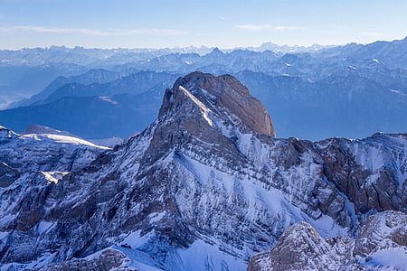 Säntis, гори, Швейцарія, Альпійська, Швейцарські Альпи, Швейцарія säntis, Аппенцелль