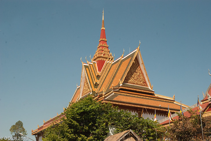 Royal, Kambodja, Siem reap, Pagoda, templet, historiska, arkitektur