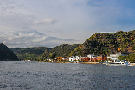 Rijn, Middenrijn, St. goar, Duitsland, rivier, Sachsen, water