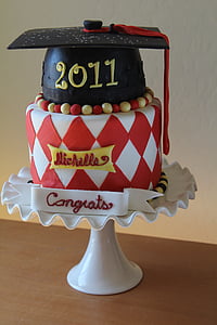 graduation, graduation cake, chocolate, sweet, birthday, celebration, wedding