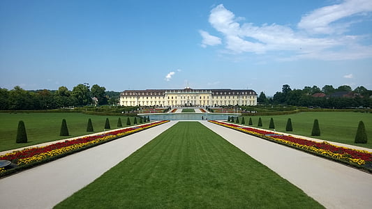 Castle, Ludwigsburg Jerman, Taman