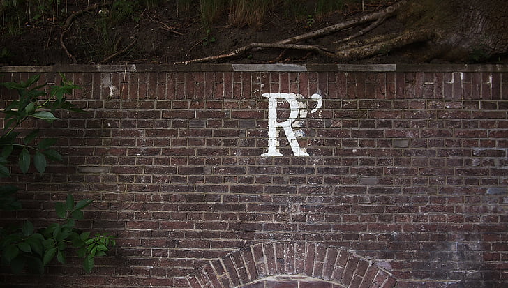 r, mur, brique, peinture, Graffiti, rue, art