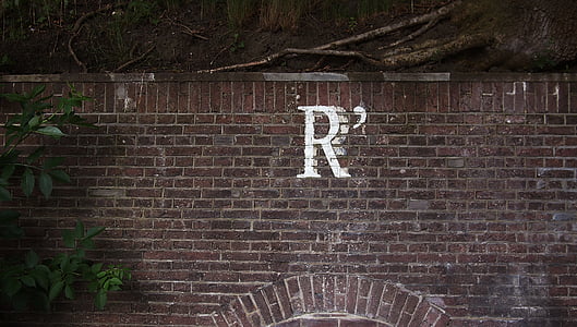 r, zeď, cihla, Malování, graffiti, ulice, umění