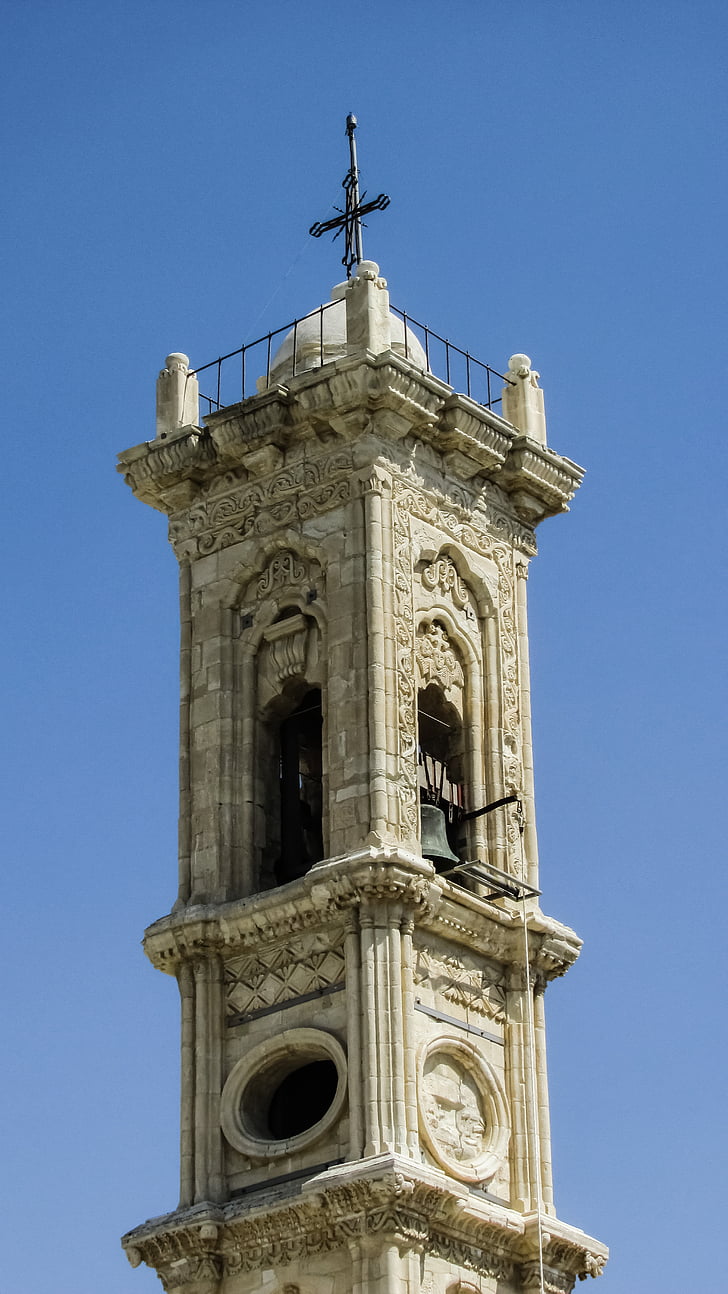klocktornet, kyrkan, ortodoxa, arkitektur, Gothic, Ayios ioannis, Larnaca