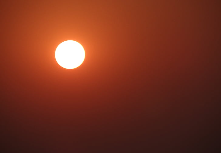 posta de sol, Mar, àrab, Gokarna, Karnataka, l'Índia, cel
