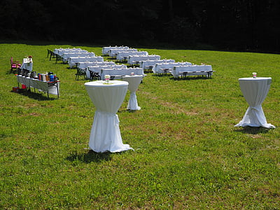 taula, Junta, Festival, celebració, coberta, gedeckter taula, casament