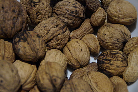 walnuts, nuts, nut, walnut, nut mix, peanuts