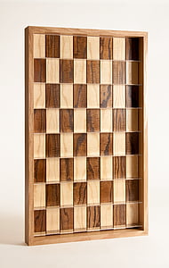 Xadrez, tabuleiro de xadrez, Xadrez vertical, placa, madeira, madeira - material, prateleira