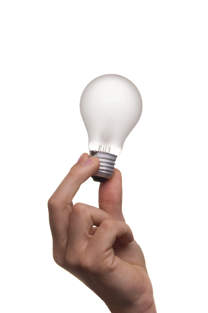 лампа, ідея, Груша, подання, думки, натхнення, Електроенергія