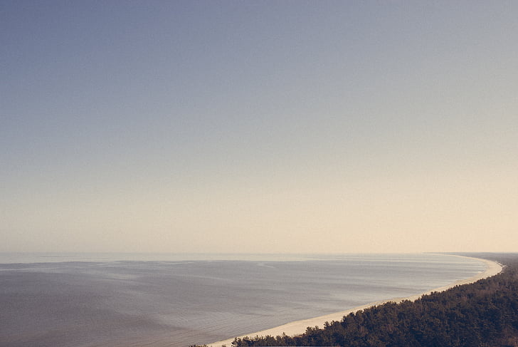 pláž, pobřeží, Foto, oceán, Já?, pobřeží, Horizont