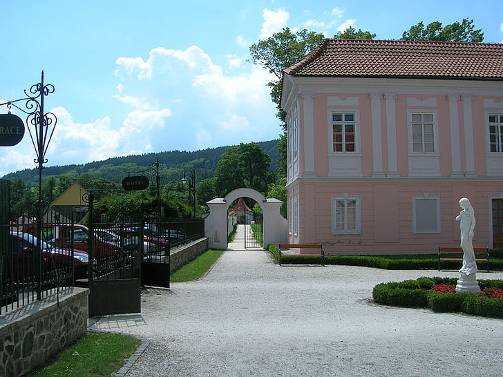 Castle, Hradek, történelmi, épület, építészet