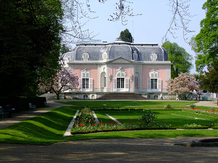 slottet benrath, slott, konstruktion konst, attraktiva, rokoko, Schlossgarten, Park