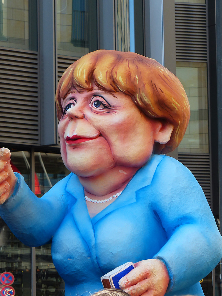 Angela Merkele, politiķis, karikatūra, parādi man, politika, Vācija