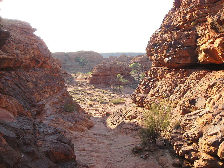 Austrália, Kings canyon, desfiladeiro, Outback