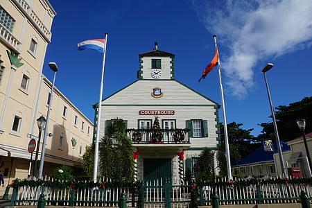 Philipsburg, de San Martín, Caribe, Palacio de justicia